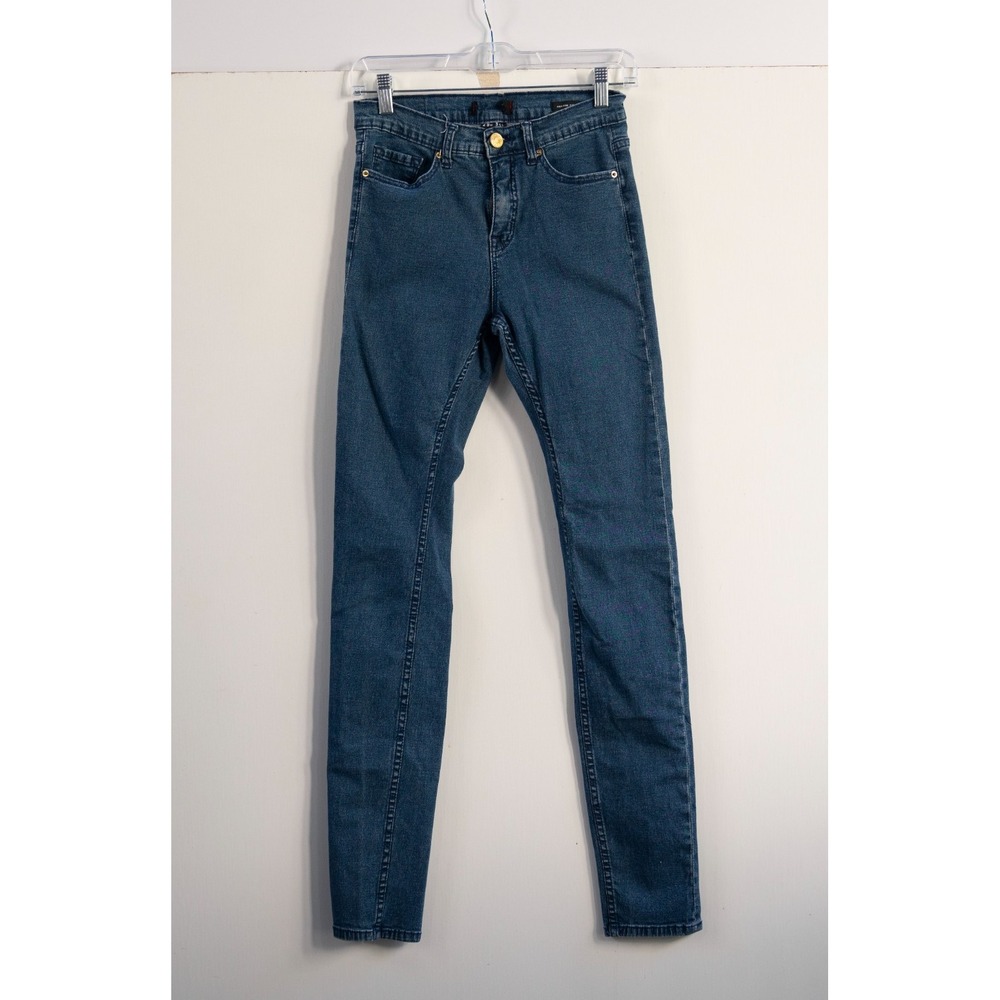 BDG High Rise Cigarette Long Jeans Dark Wash Slim Denim 29w 34L Womens